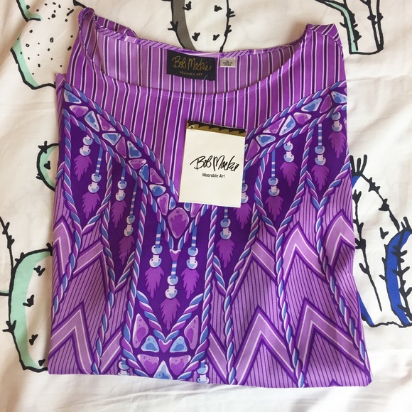 Bob Mackie Tops - Bob Mackie new large shirt